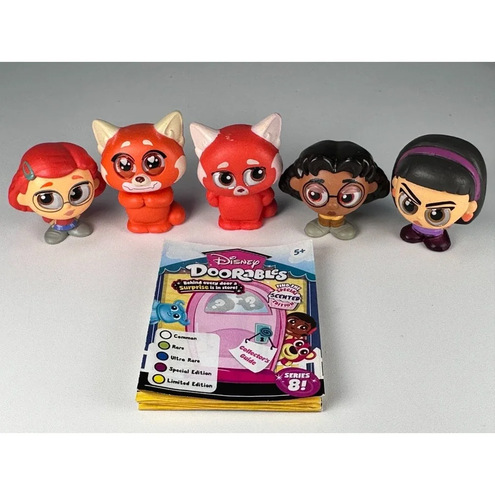 Disney Doorables Pixar TURNING RED Series 8 Lot of 5 Panda Mei Abby Priya Rare